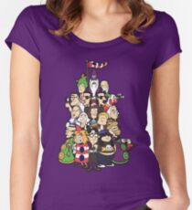 Day at the Mansion in colour! Women's Fitted Scoop T-Shirt