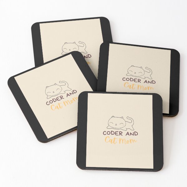 Item preview, Coder and Cat mom CodingCoder software engineer developer programmer geek STEM Graphic designed and sold by FavnCraftsh.