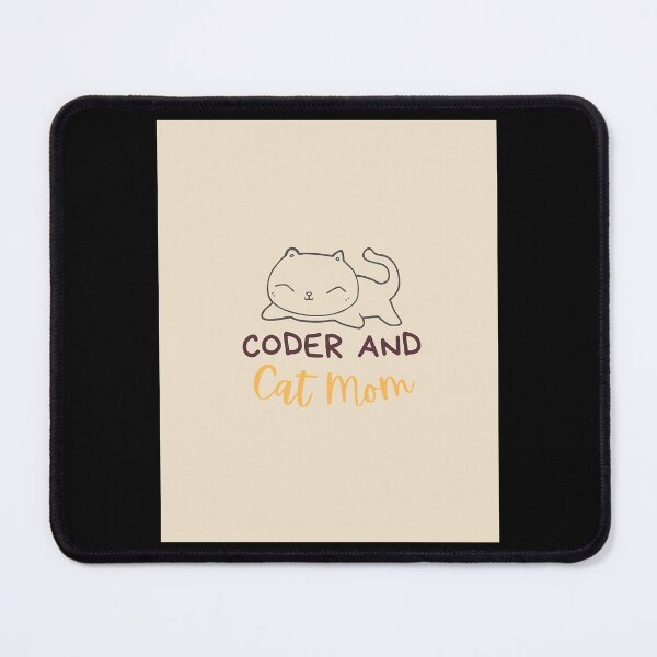 Item preview, Coder and Cat mom CodingCoder software engineer developer programmer geek STEM Graphic designed and sold by FavnCraftsh.