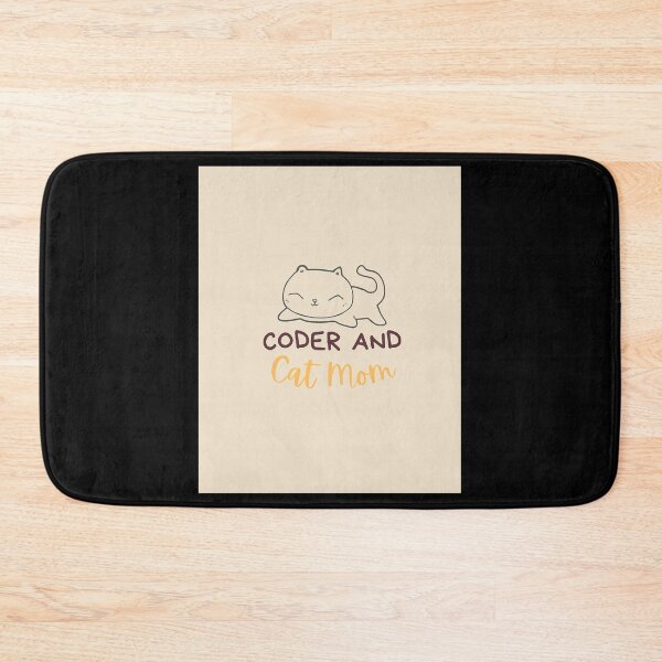 Item preview, Coder and Cat mom CodingCoder software engineer developer programmer geek STEM Graphic designed and sold by FavnCraftsh.