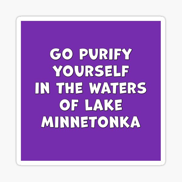 "Purify yourself in the waters of Lake Sticker for Sale by