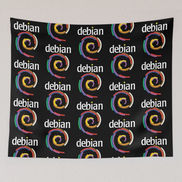 Item preview, Dark Color Debian Linux designed and sold by FavnCraftsh.