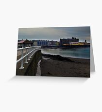 Aberwyswyth railings Greeting Card