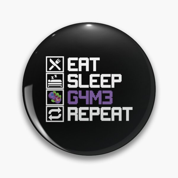 Item preview, Eat Sleep Game Repeat MMO RPG Leetcode Leet Gift designed and sold by FavnCraftsh.