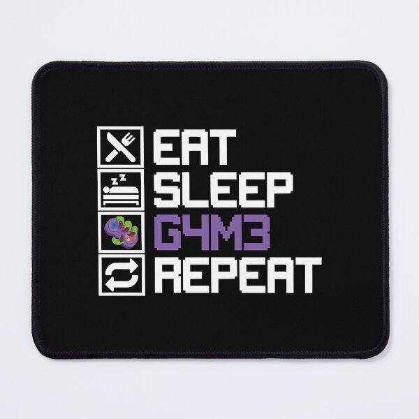 Item preview, Eat Sleep Game Repeat MMO RPG Leetcode Leet Gift designed and sold by FavnCraftsh.