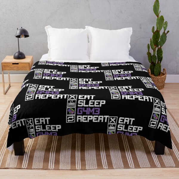 Item preview, Eat Sleep Game Repeat MMO RPG Leetcode Leet Gift designed and sold by FavnCraftsh.