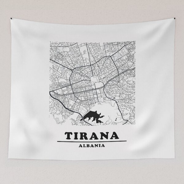Item preview, Minimal Tirana Map designed and sold by Enea Kelo.
