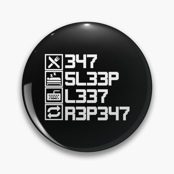Item preview, Eat Sleep Leet Repeat Leetcode 1337 L33T Gift designed and sold by FavnCraftsh.