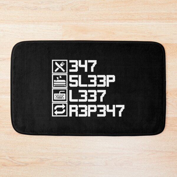 Item preview, Eat Sleep Leet Repeat Leetcode 1337 L33T Gift designed and sold by FavnCraftsh.