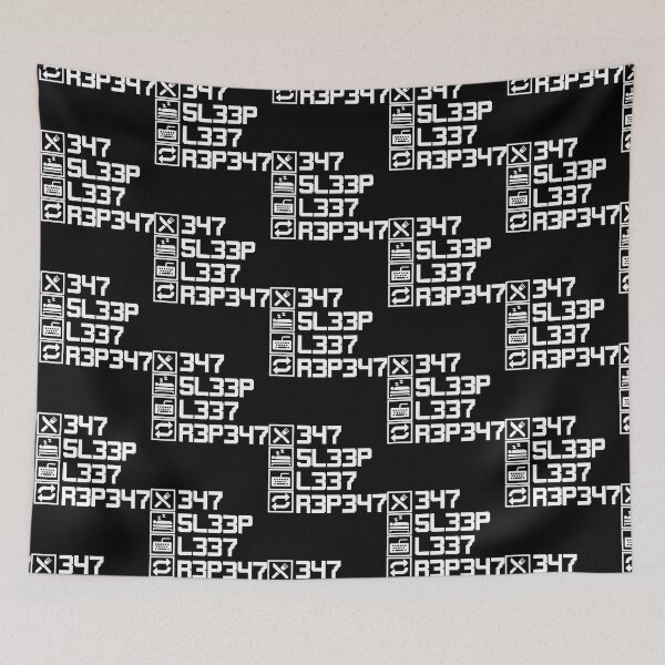 Item preview, Eat Sleep Leet Repeat Leetcode 1337 L33T Gift designed and sold by FavnCraftsh.