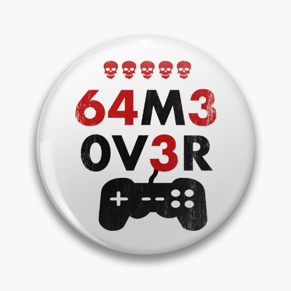 Item preview, Game Over leet code style - 64m3 0v3r - Red and black designed and sold by FavnCraftsh.
