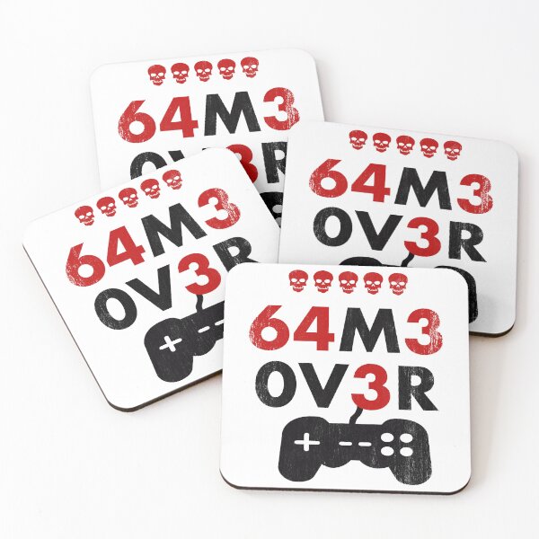 Item preview, Game Over leet code style - 64m3 0v3r - Red and black designed and sold by FavnCraftsh.