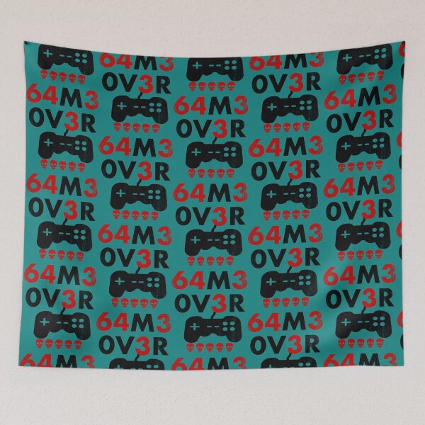 Item preview, Game Over leet code style - 64m3 0v3r - Red and black designed and sold by FavnCraftsh.