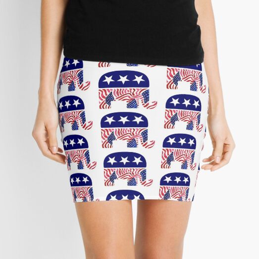 Republican Elephant Mini Skirt