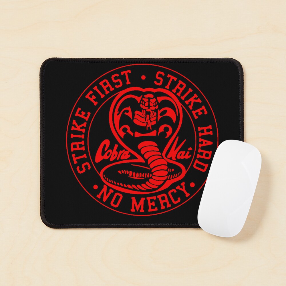 Cobra Kai 'Strike First Strike Hard No Mercy' Patch – Hook & Loop Back, 3.0 Inches