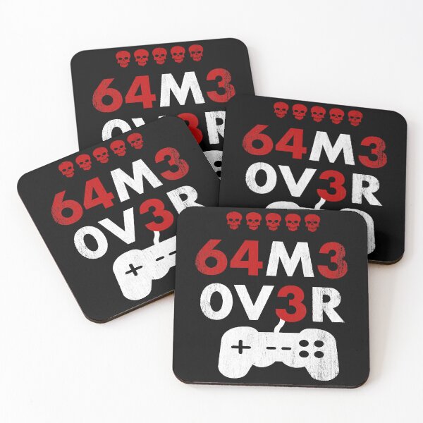 Item preview, Game Over leet code style - 64m3 0v3r - White and Red designed and sold by FavnCraftsh.
