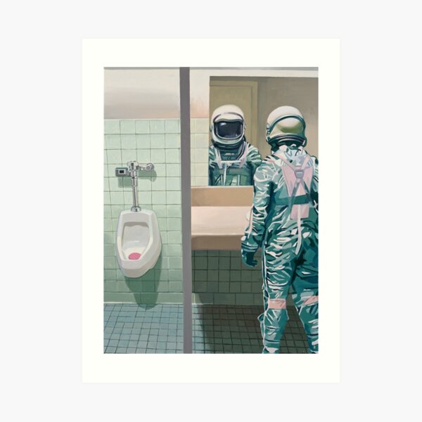 The Men's Room Art Print