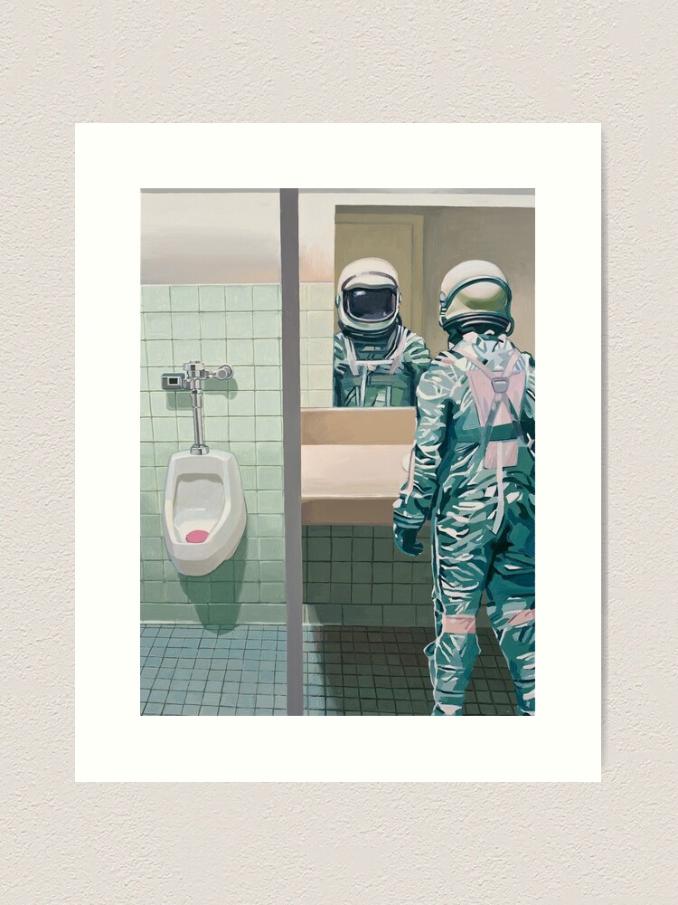 Alternate view of The Men's Room Art Print