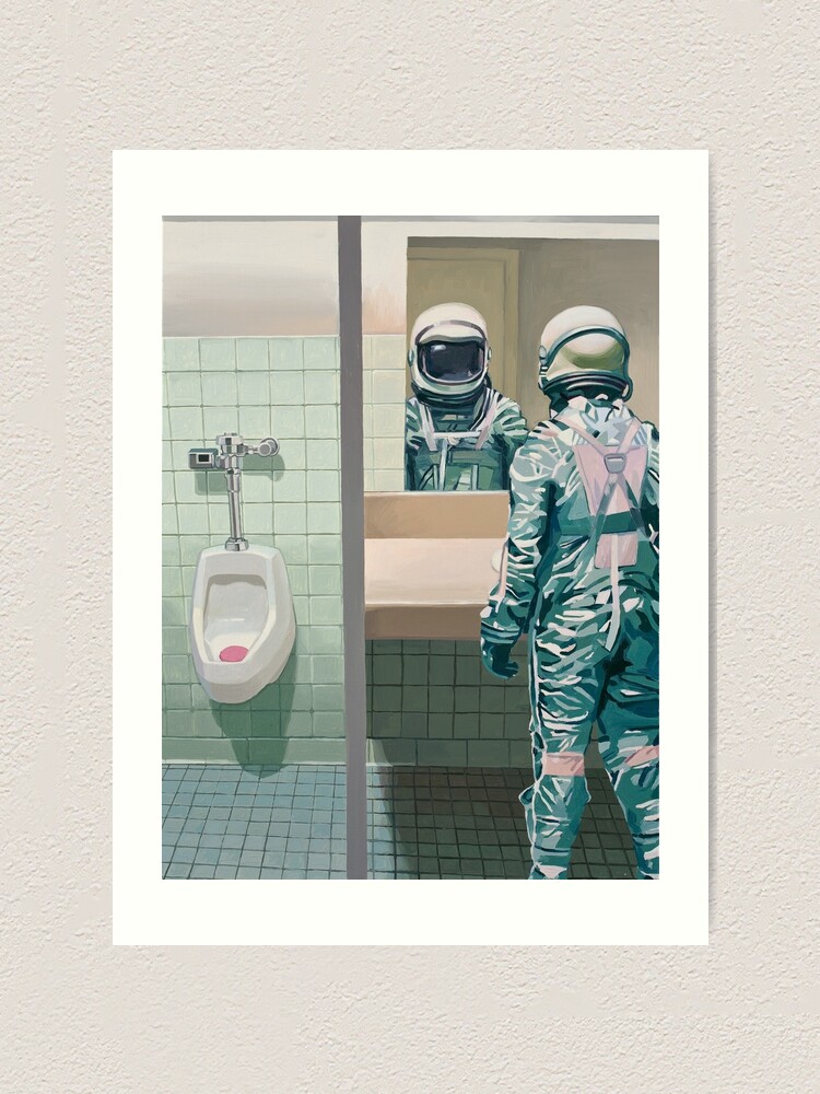 Alternate view of The Men's Room Art Print
