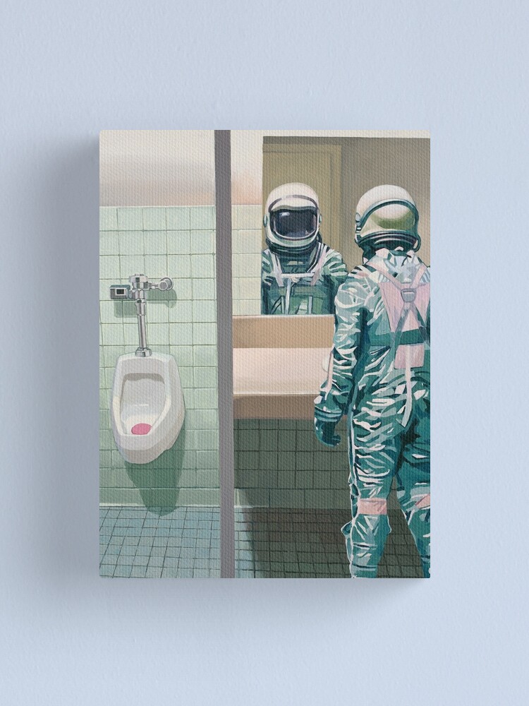 Alternate view of The Men's Room Canvas Print