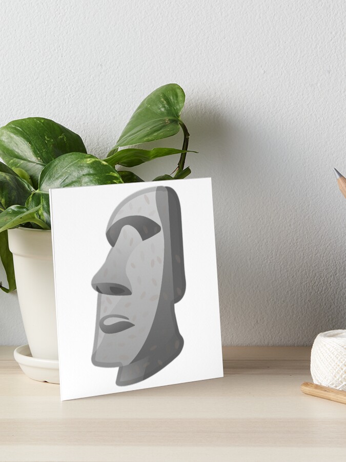 Moai Stone FACE Sticker for Sale by 9DesignArt