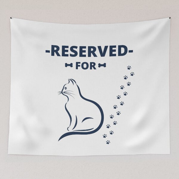 Aperçu de l'œuvre Pillow Reserved For The Cat,Home & Living,Home Decor,Decorative Pillows créée et vendue par KAONZA.
