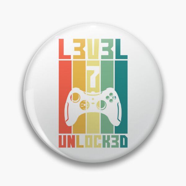 Item preview, Level 7 Unlocked Vintage Gamer 7th Birthday Gift   designed and sold by FavnCraftsh.