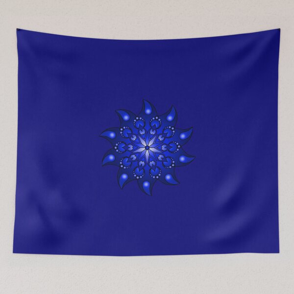 Aperçu de l'œuvre Mandala bleu intense créée et vendue par Yuna Hariken.