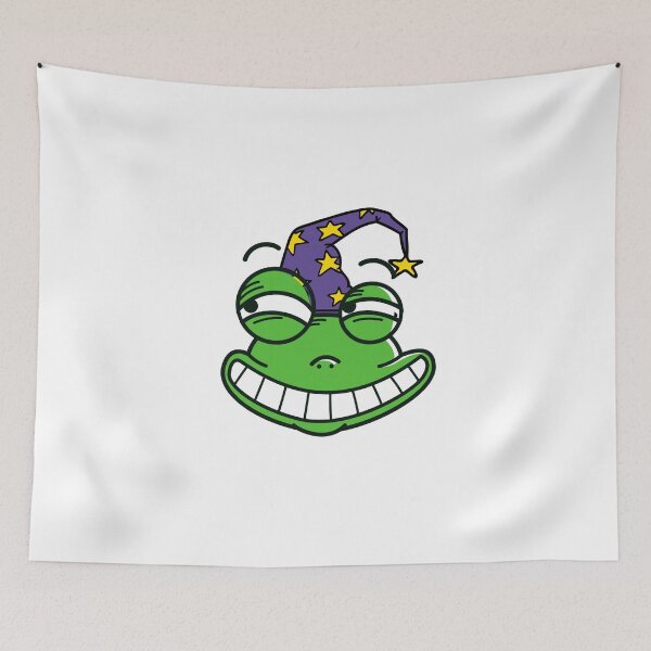 Item preview, Funny Cute Frog Wallpaper designed and sold by MKD-Artz.