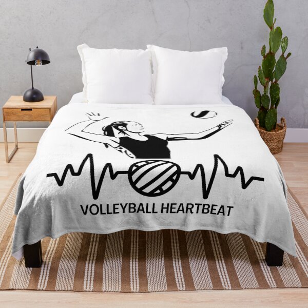 Item preview, Volleyball Heartbeat designed and sold by Quirky Dez.