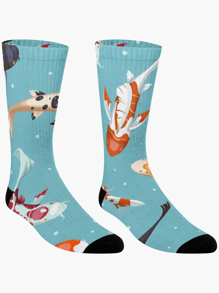 Thumbnail 3 of 5, Socks, Koi Fish Pattern designed and sold by sofiatheof.