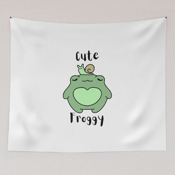 Item preview, Funny Cute Frog Wallpaper designed and sold by MKD-Artz.