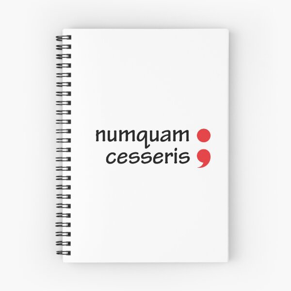 Item preview, Semicolon; Numquam Cesseris (Never Give Up) designed and sold by Jenny Zhang.