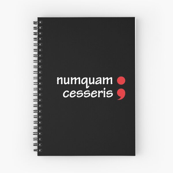 Item preview, Semicolon; Numquam Cesseris (Never Give Up) designed and sold by Jenny Zhang.