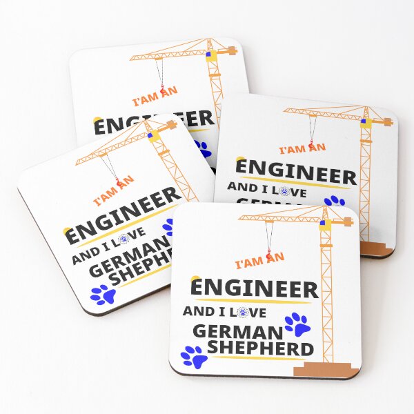 Item preview, i am a engineer and i love German Shepherd designed and sold by Jadir.