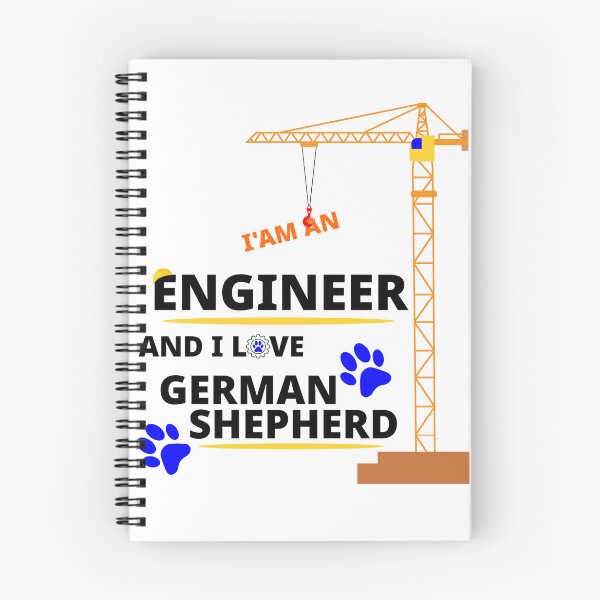 Item preview, i am a engineer and i love German Shepherd designed and sold by Jadir.