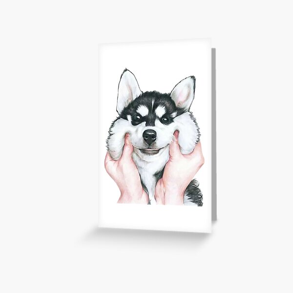 Husky Greeting Card