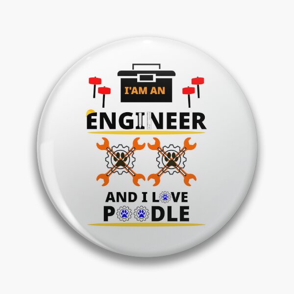 Item preview, i am a engineer and i love Poodle designed and sold by Jadir.