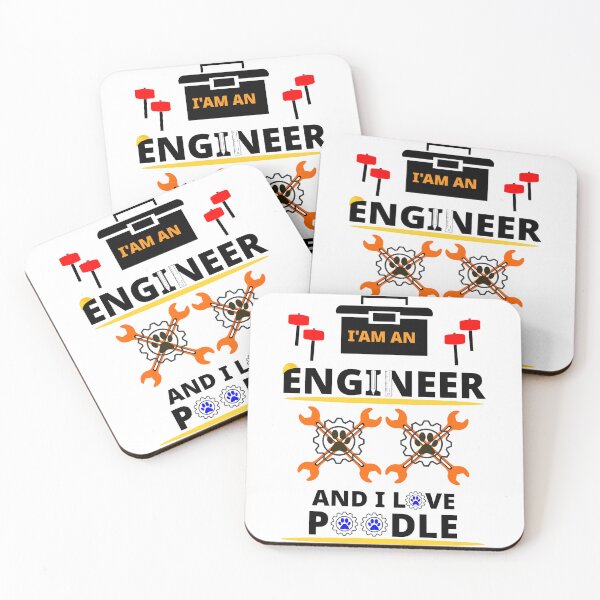 Item preview, i am a engineer and i love Poodle designed and sold by Jadir.