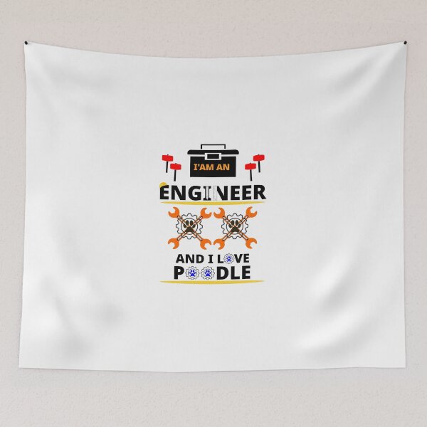 Item preview, i am a engineer and i love Poodle designed and sold by Jadir.