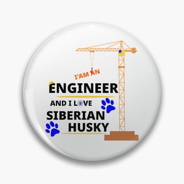 Item preview, i am a engineer and i love Siberian Husky designed and sold by Jadir.