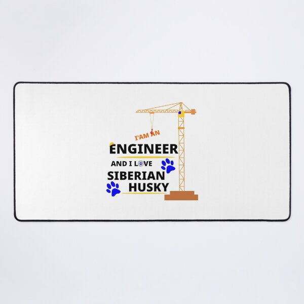 Item preview, i am a engineer and i love Siberian Husky designed and sold by Jadir.