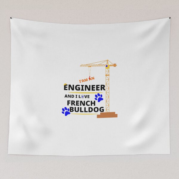 Item preview, i am a engineer and i love French Bulldog designed and sold by Jadir.