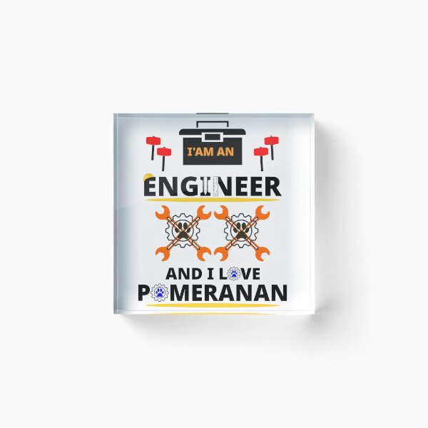 Item preview, i am a engineer and i love Pomeranian designed and sold by Jadir.