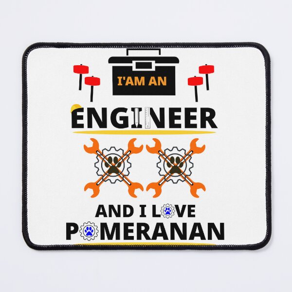 Item preview, i am a engineer and i love Pomeranian designed and sold by Jadir.