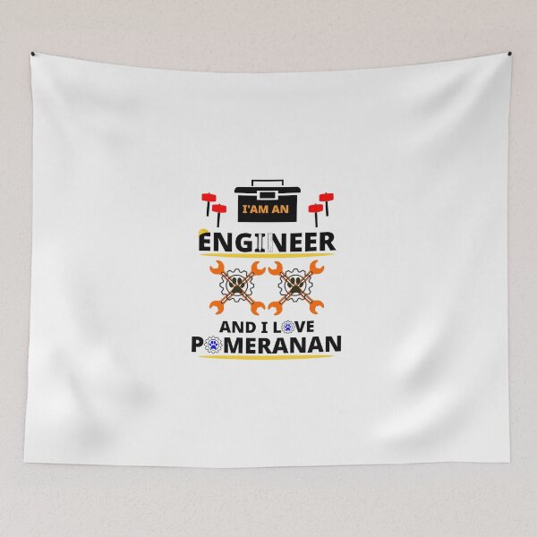 Item preview, i am a engineer and i love Pomeranian designed and sold by Jadir.