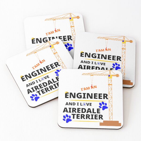 Item preview, i am a engineer and i love Airedale Terrier designed and sold by Jadir.