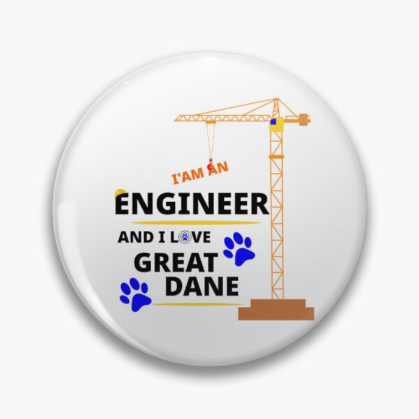 Item preview, i am a engineer and i love Great Dane designed and sold by Jadir.