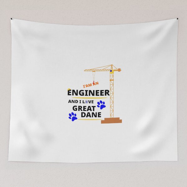 Item preview, i am a engineer and i love Great Dane designed and sold by Jadir.