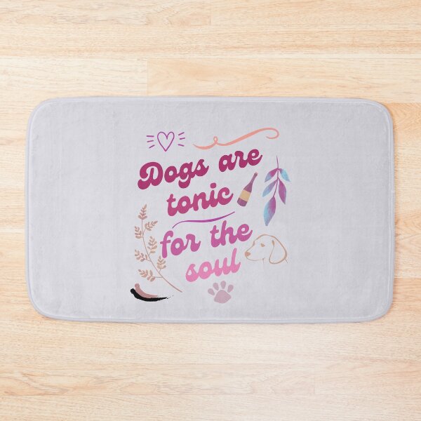 Item preview, Dogs Are Tonic For The Soul (shades of pink) designed and sold by kookycomet.